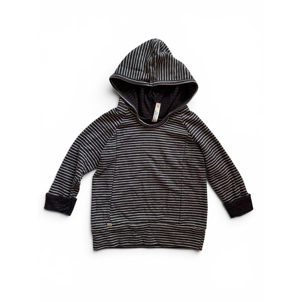 Childhoods dark gray striped hoodie